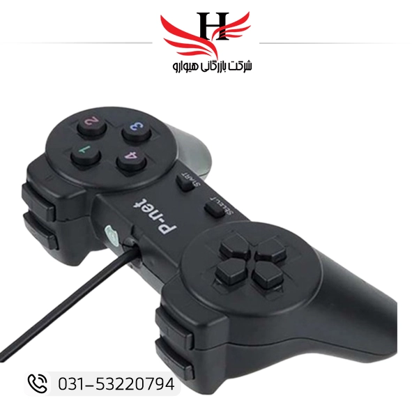 گیم پد تک ساده پی نت P‑NET X.1 دسته بازی USB مناسب کامپیوتر و لپتاپ با طراحی اقتصادی | فروش عمده از نمایندگی رسمی هیوارو در شهرضا اصفهان و تهران